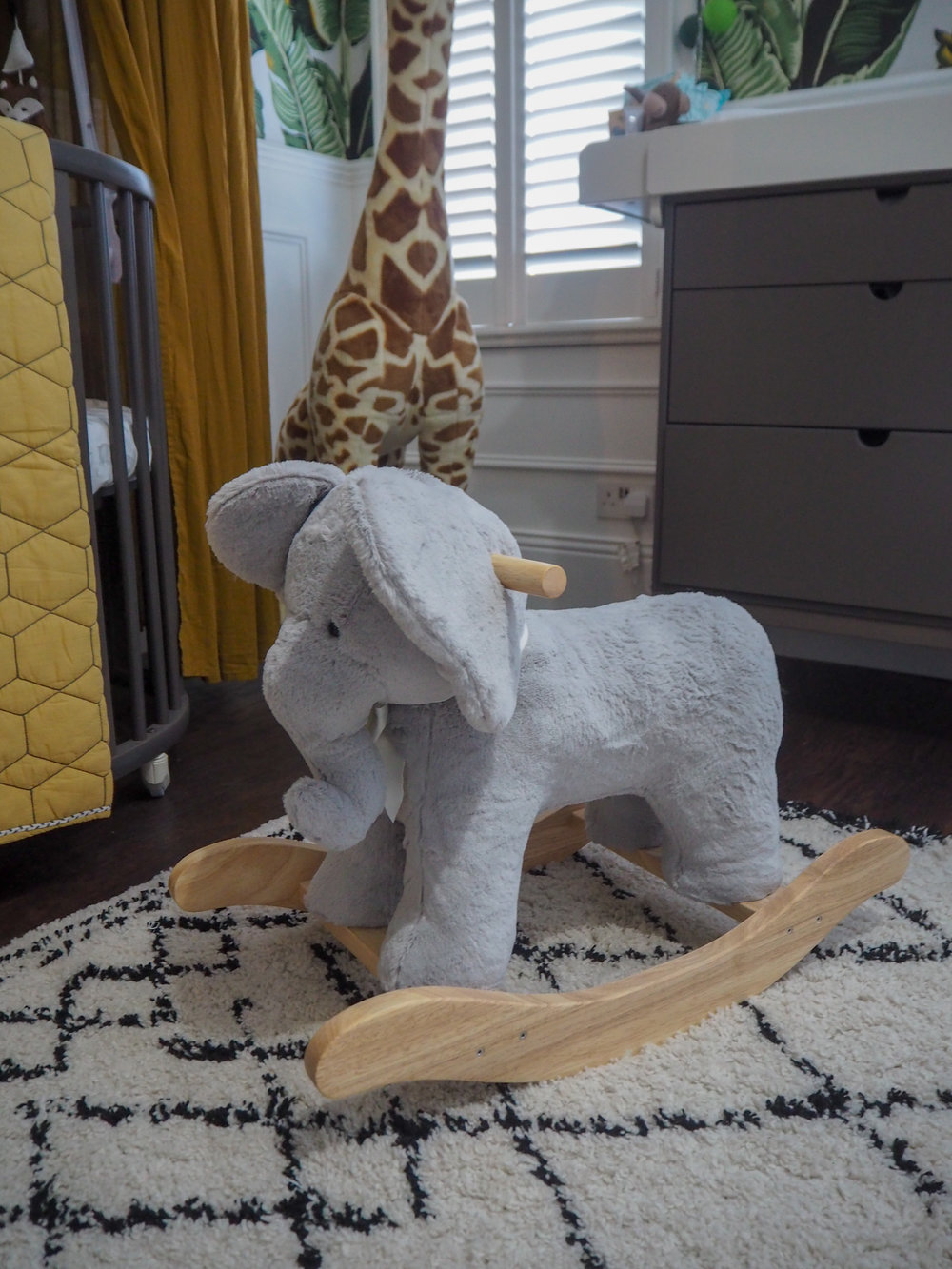 ALTICCIO Wink Safari Nursery per lettino PARAURTI X Large 50 x 200 cm Giraffa Elefante ** 