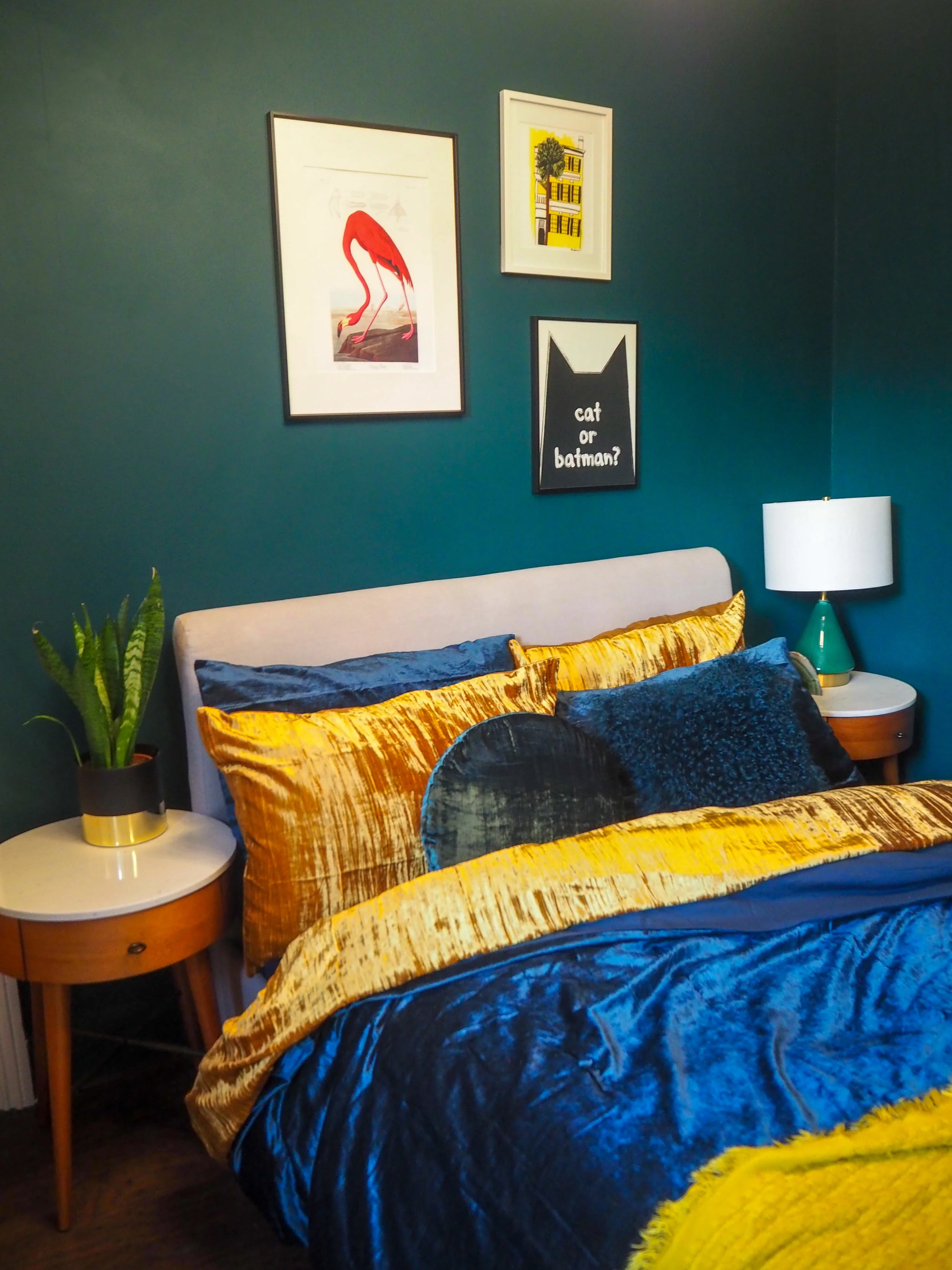 metalized glass table lamp west elm