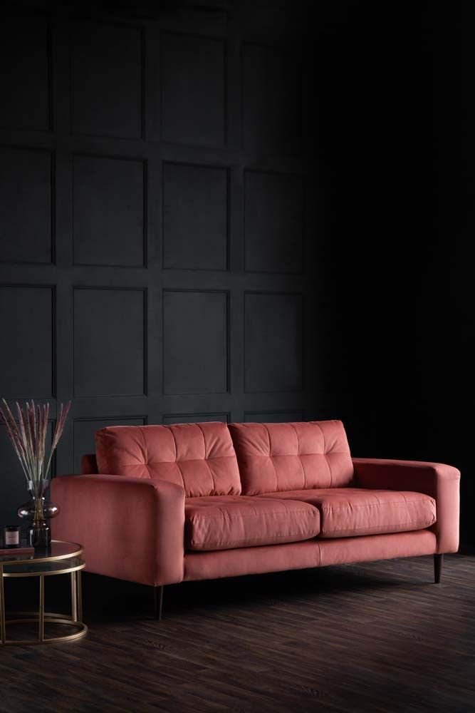 Suave Velvet Large 3-Seater Sofa