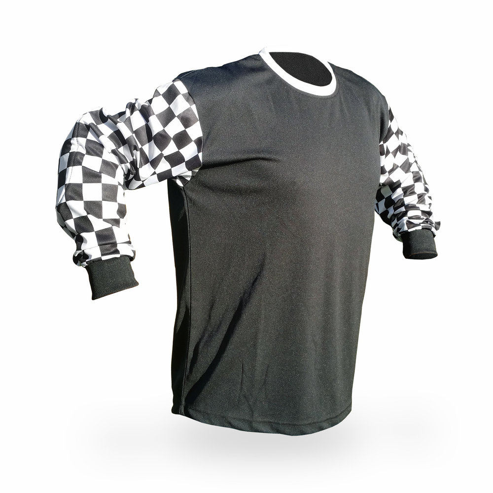 Easel Blank Motocross Jersey, Checkerboard — Reign VMX