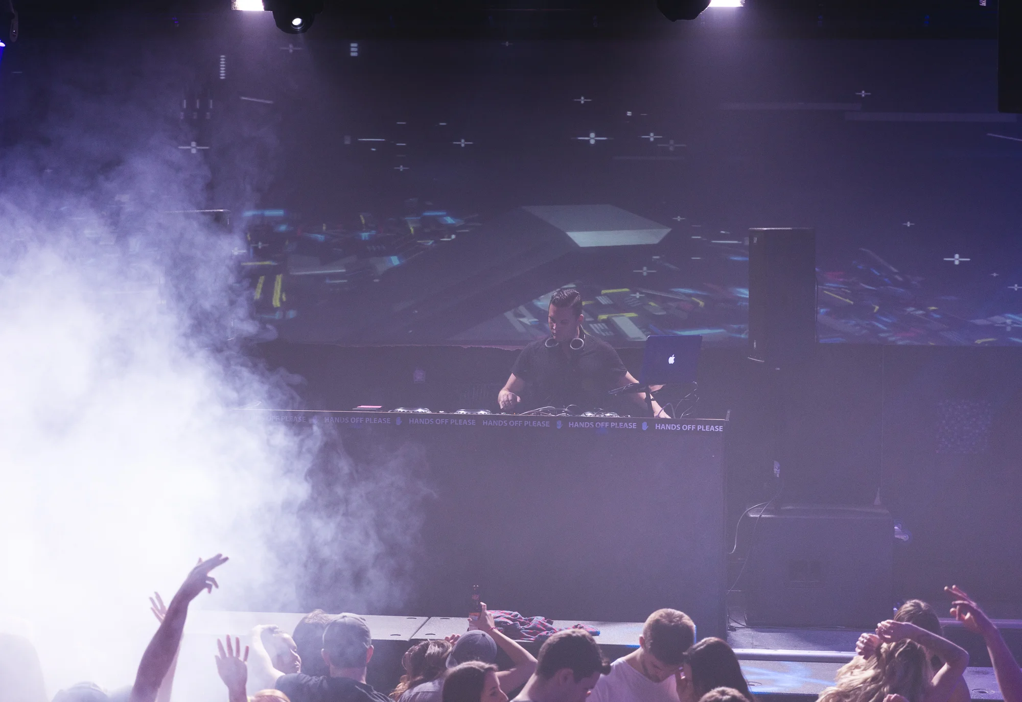 DJ Code:E starting the night off. Photo by Justin Hill Photography