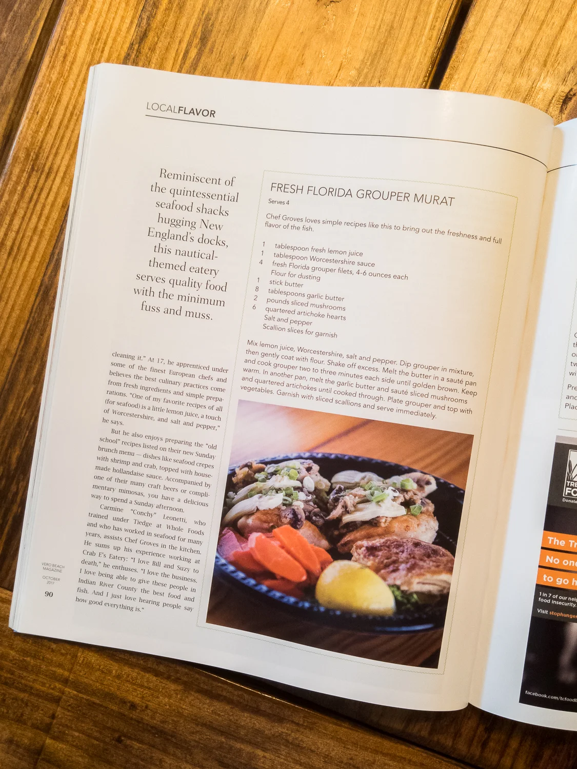 Local Flavor at Crab E Bills - October 2017 Issue
