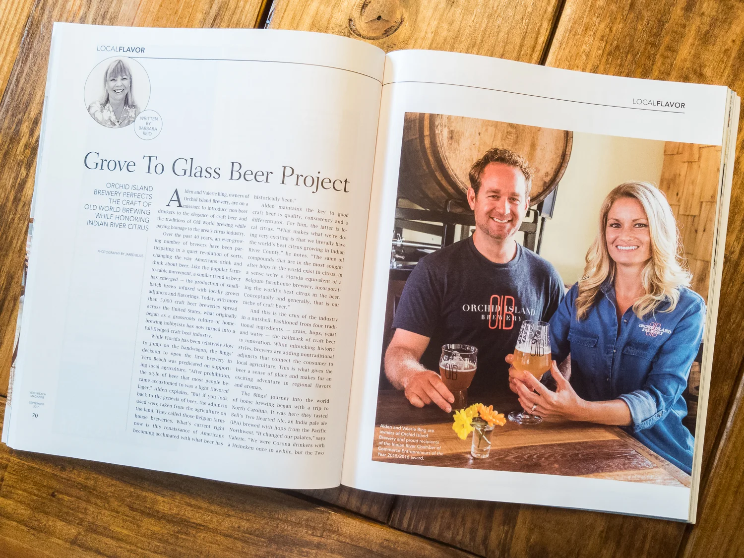 Local Flavor at Orchid Island Brewery - September 2017 Issue