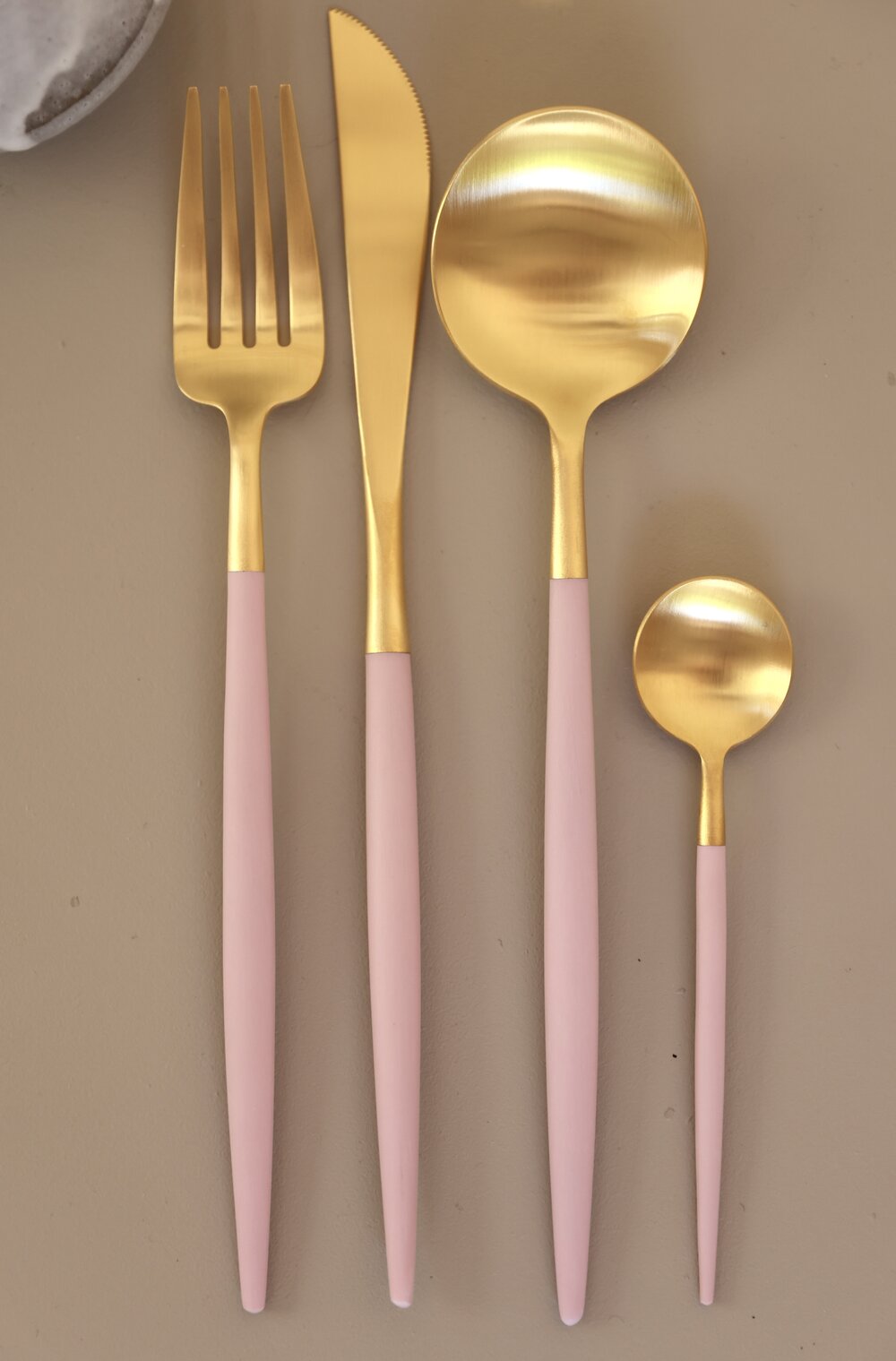 Cutlery Set I Pink Gold