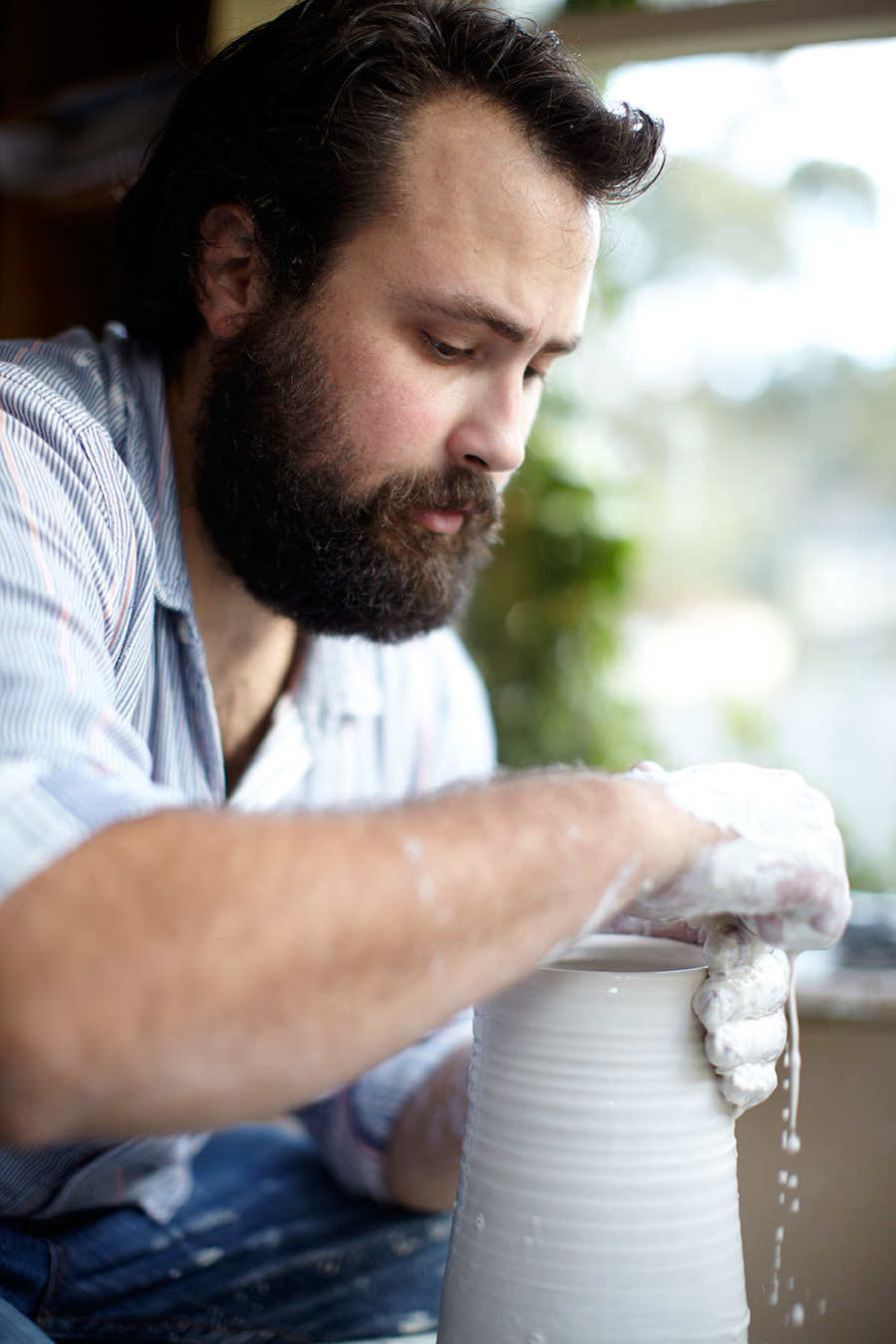 Ceramic artist Andrei Davidoff.