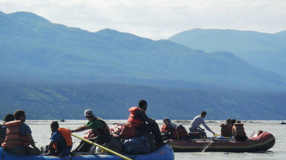 Cruising glacial waters.