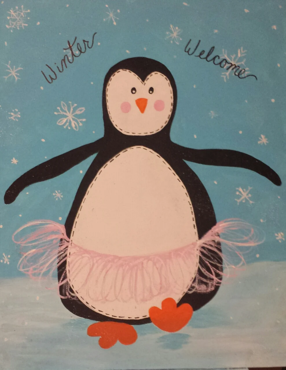 Penguin Winter Welcome