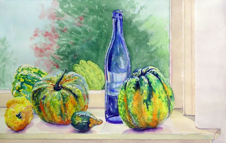 Autumn Still Life with Gourds sold Nancy Sanders.jpg