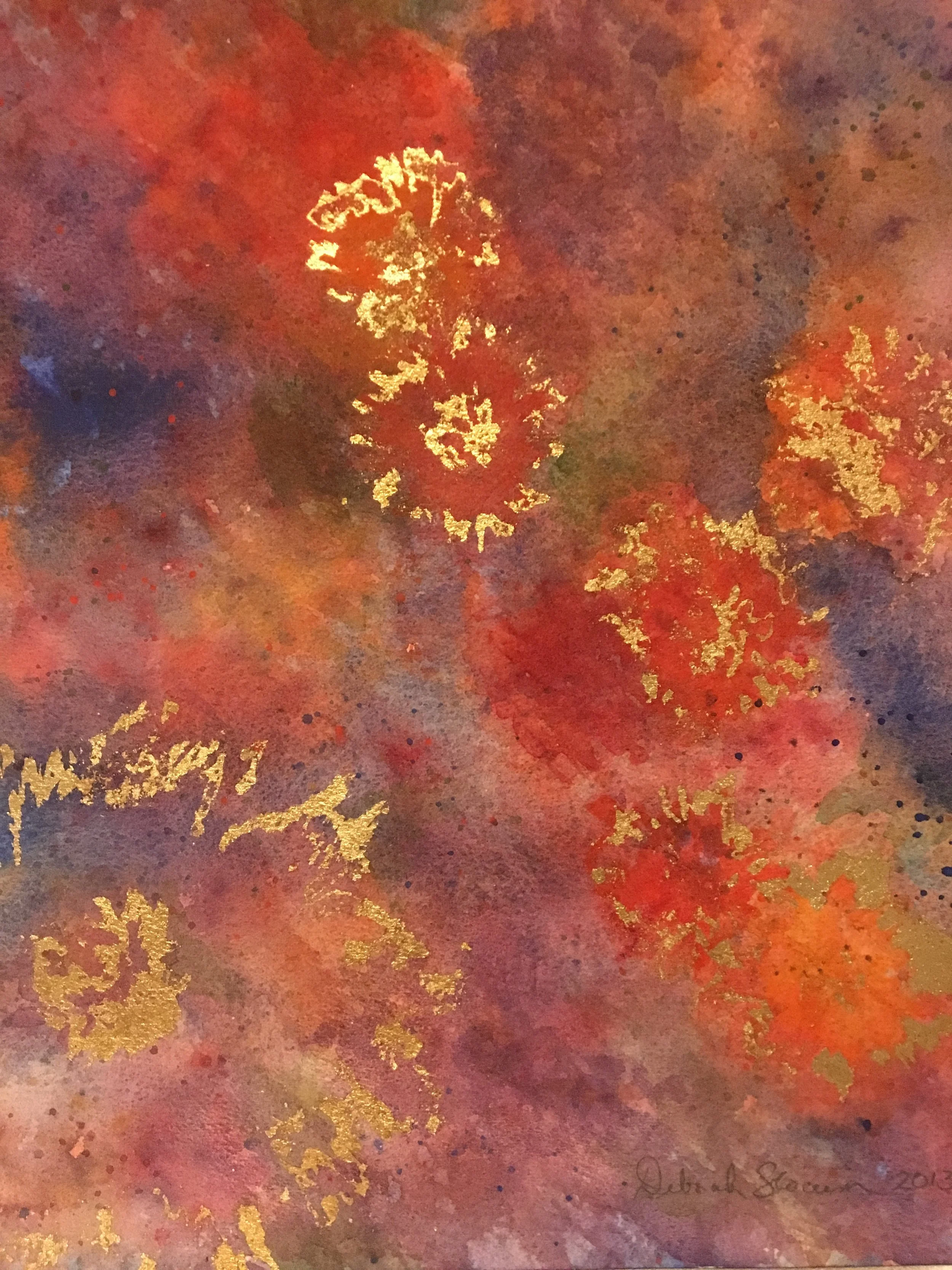 Gold Leaf Floral Abstract.JPG