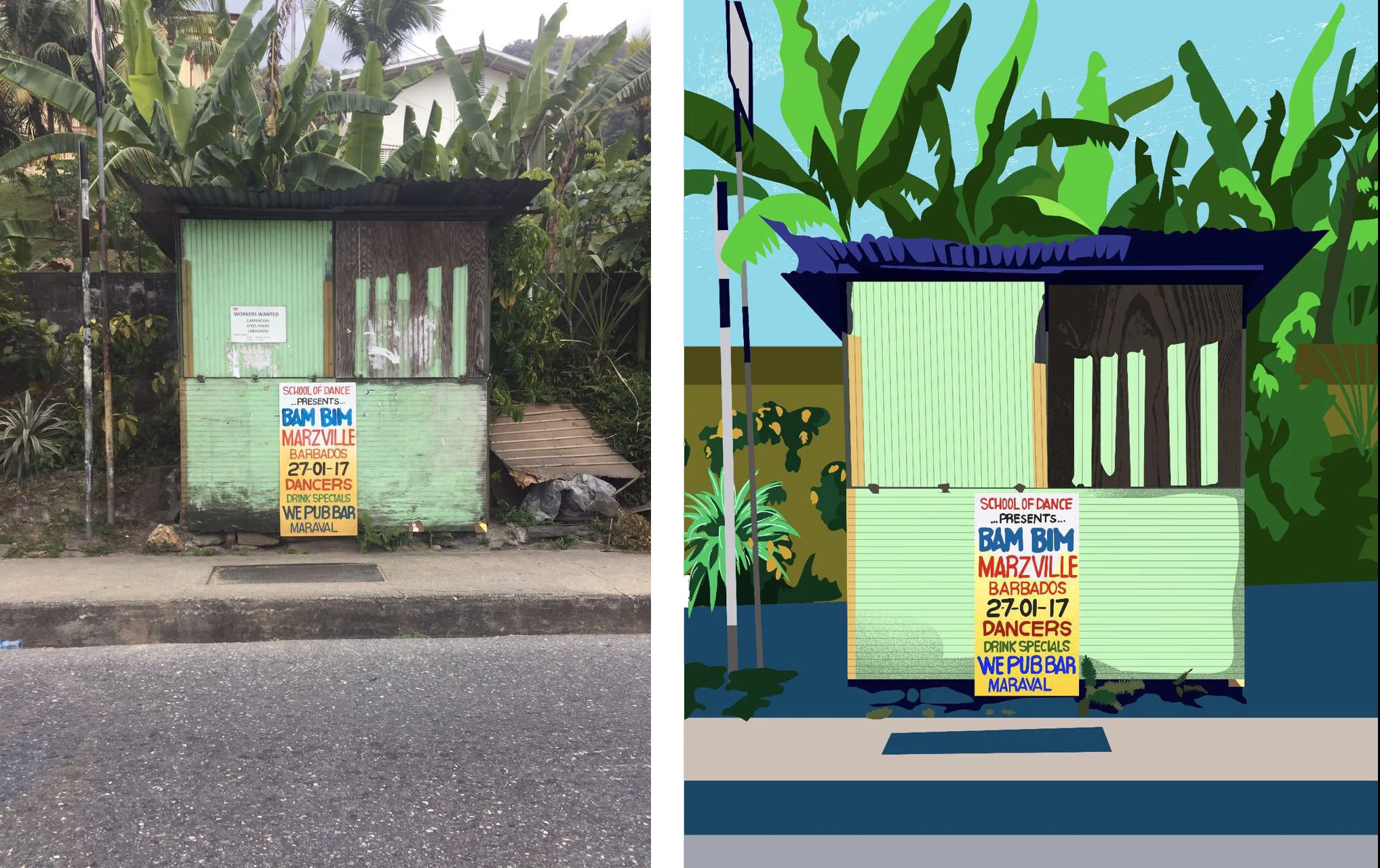 At least I got some inspiration for an illustration on the way to the beach!