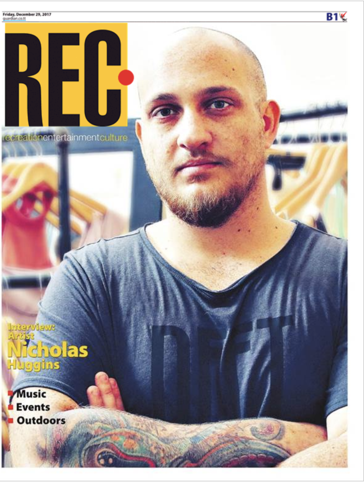Q&A with Nicholas Huggins in T&T Guardian