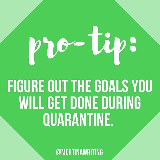 It's socially responsible to self-quarantine right now. But that doesn't mean it's easy or fun! I admit I've been feeling restless even though I definitely have a list of things to do.
__
What's helped me is to create big goals for myself that I am w