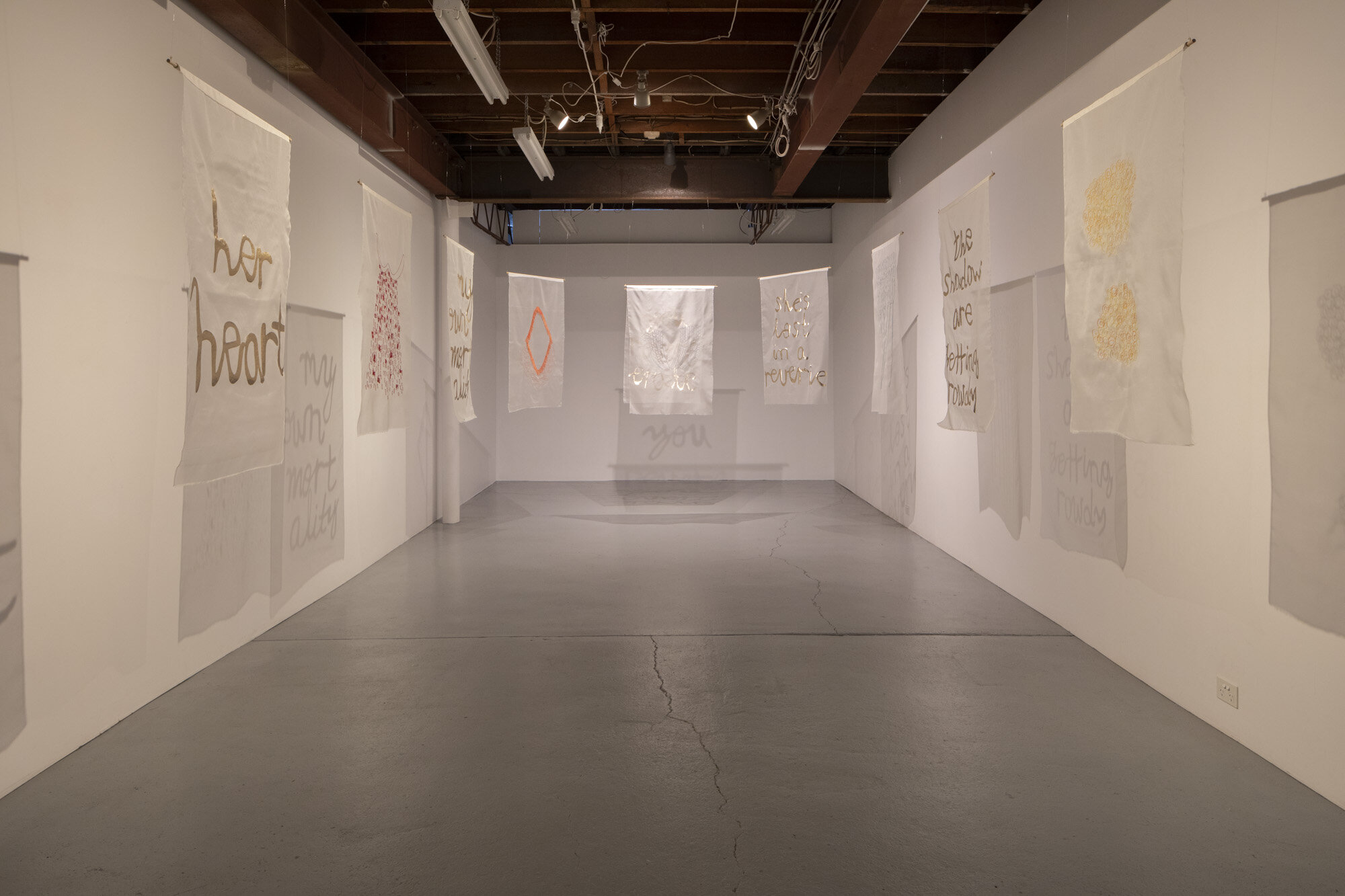 you reverberate Installation view, June 2021 AIRspace Projects Image: Joy M Lai