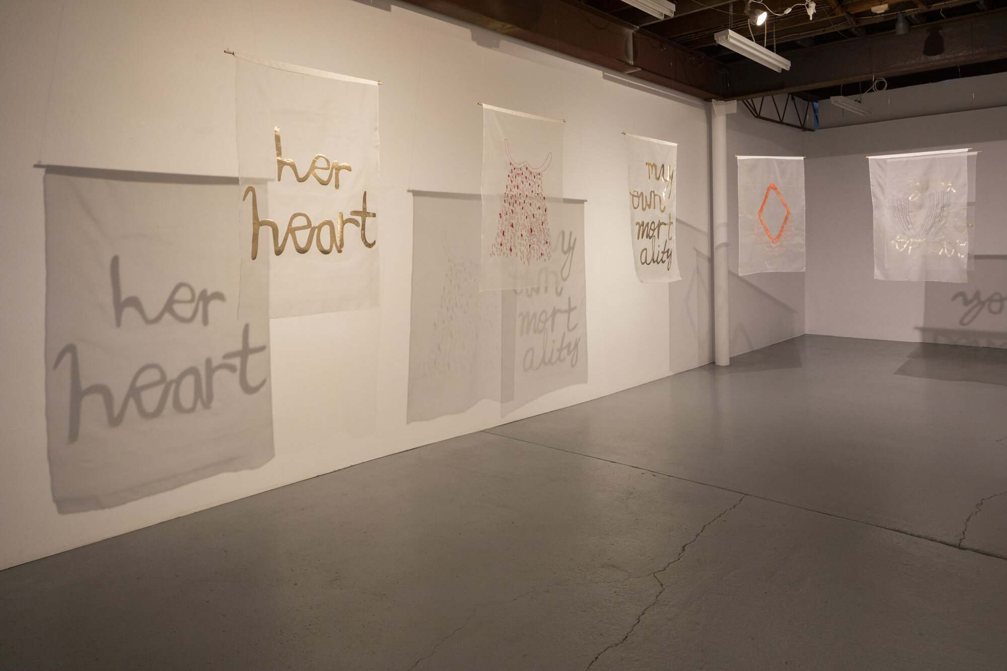   you reverberate  Installation view, June 2021 AIRspace Projects  Image:  Joy M Lai   