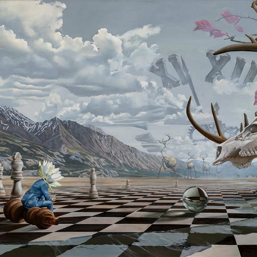 william higginson surrealism painting check chess game thumbnail.jpg