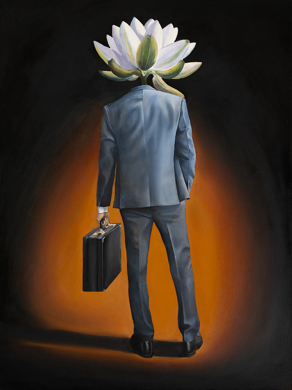 The Lotus surrealism oil painting william d higginson.jpg
