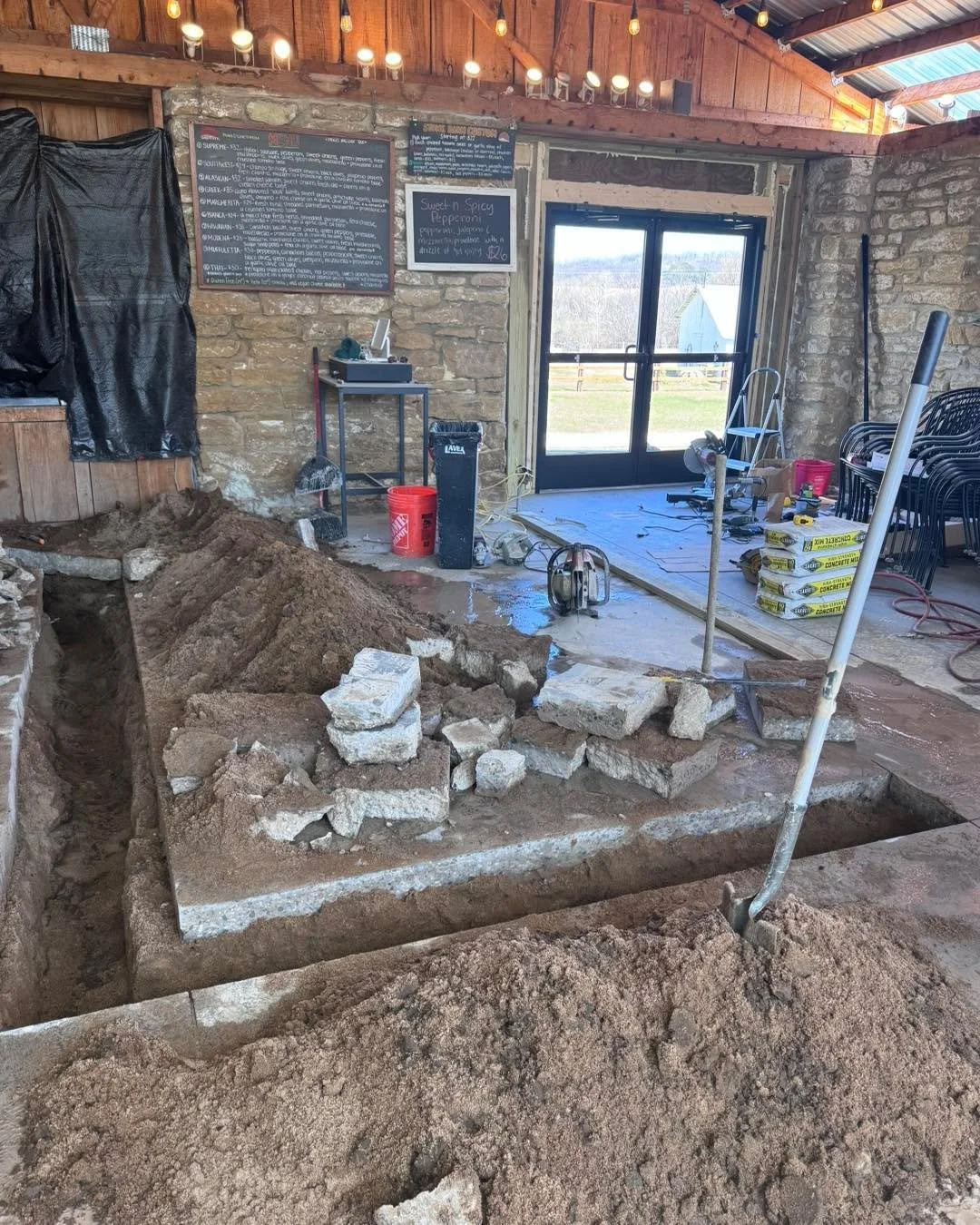 This is the point in our renovation where it has to get worse before it gets better. 🫣😬

If you don&rsquo;t see us for the next three weeks, you know where we&rsquo;ll be! 😉

Can&rsquo;t wait for you all to see it finished!