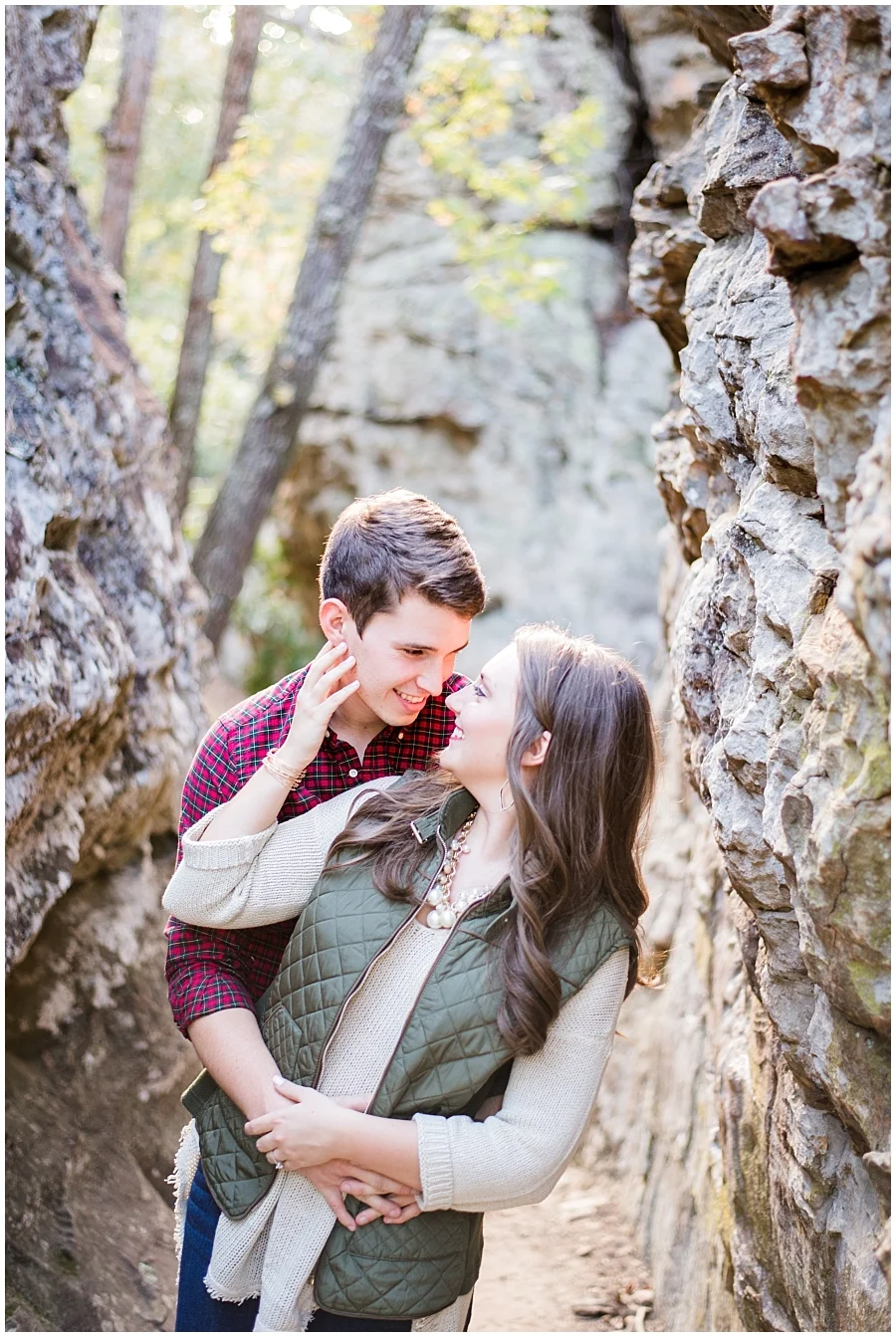 Petit Jean Mountain Engagement Photos- Light & Airy Photography