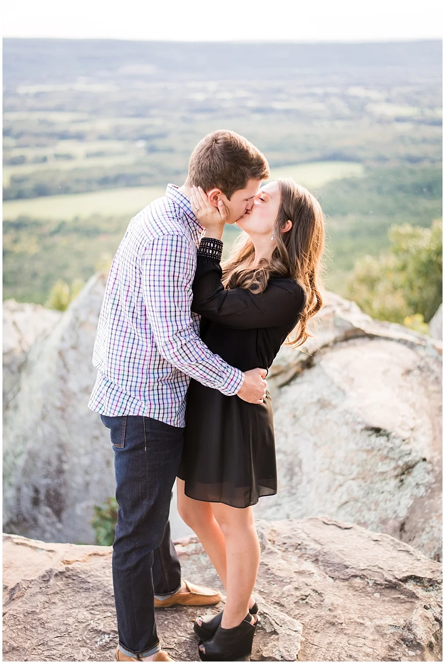 etit Jean Mountain Engagement Photos- Sunset Photography