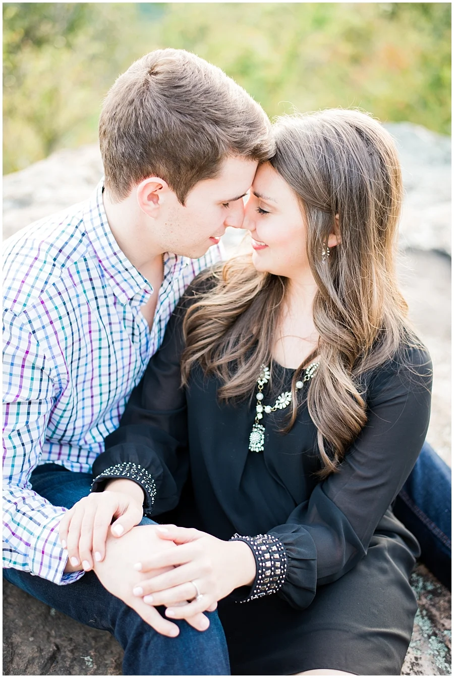 etit Jean Mountain Engagement Photos- Sunset Photography