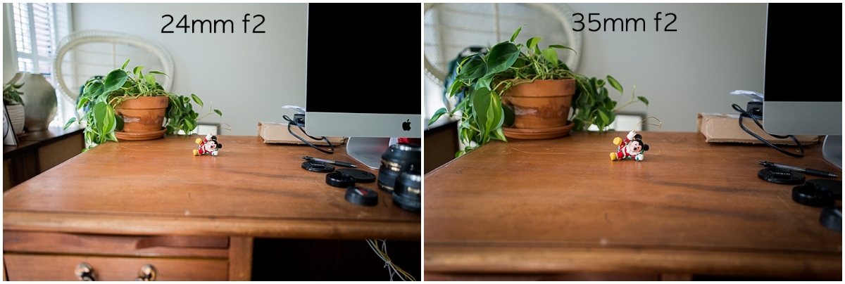 This set of photos is another demonstration of the previous set. Same distance between subject and camera, same f stop, different focal length.