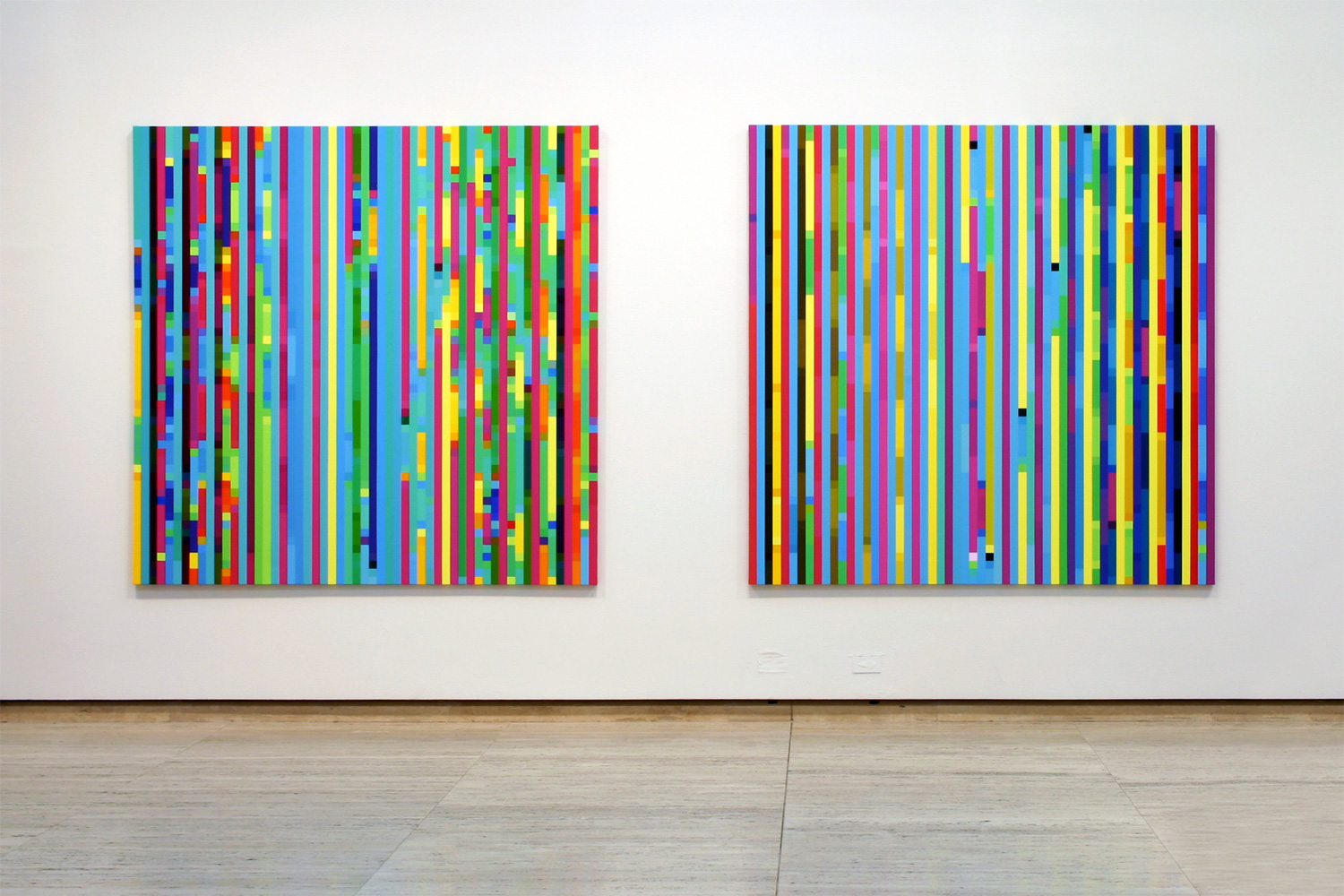   Melatonin Shift #1 Melatonin Shift #2  From the series  Time - Feeling Time , 2003 - 2006 Synthetic polymer paint on linen,&nbsp;198 x 198cm each Photography: Art Gallery of New South Wales 