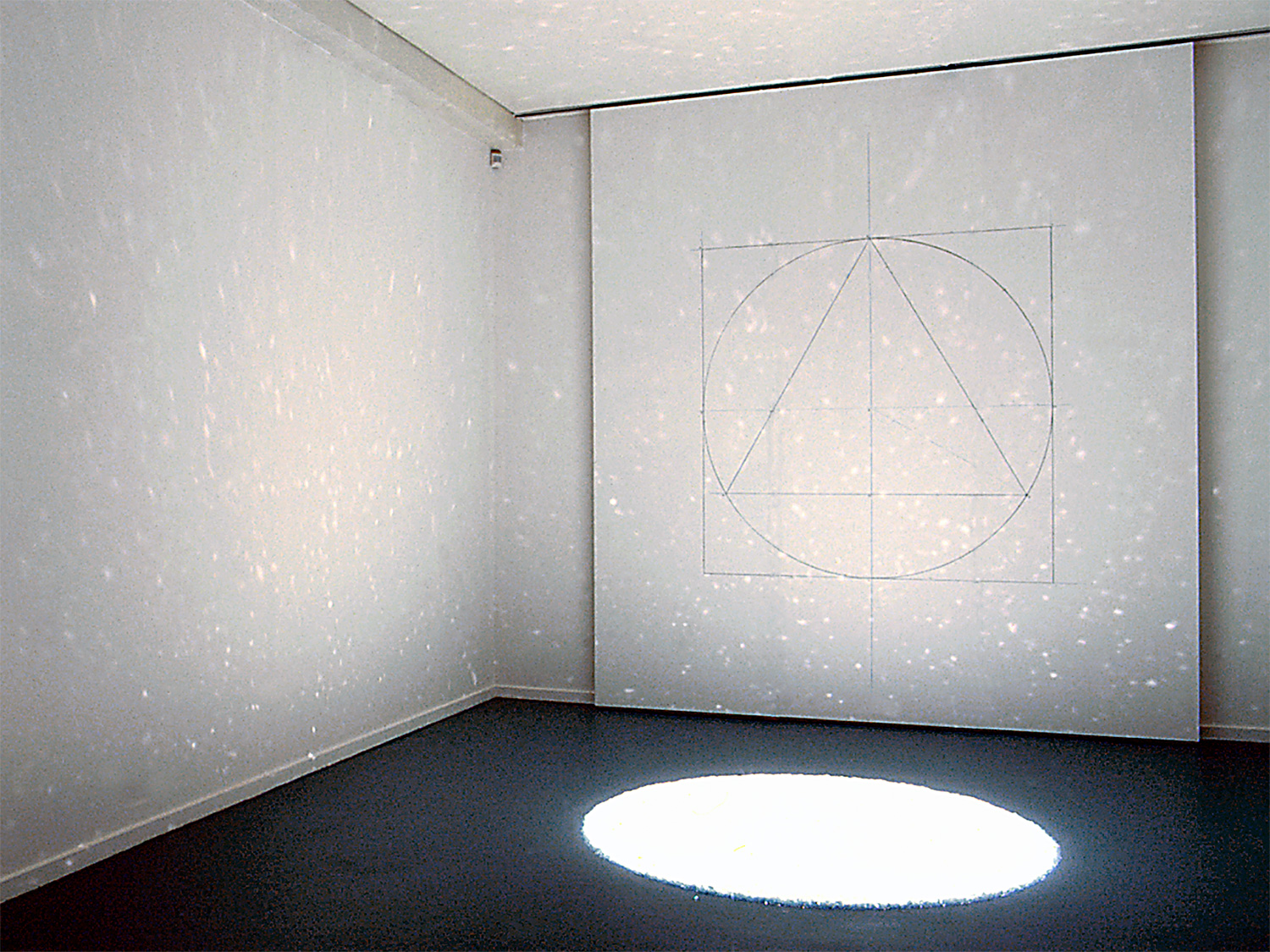   Seraphic Glitter,  2000 Glass and light,&nbsp;200cm dia approx Exhibition:&nbsp; Art &amp; Kabbalah, Contemporary Responses to an Ancient Tradition  The Jewish Museum of Australia 