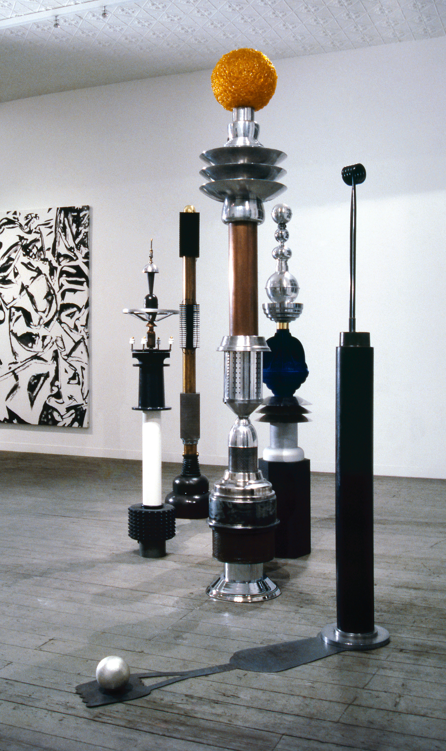   Persephone's Towers,  1985-87 mixed materials 