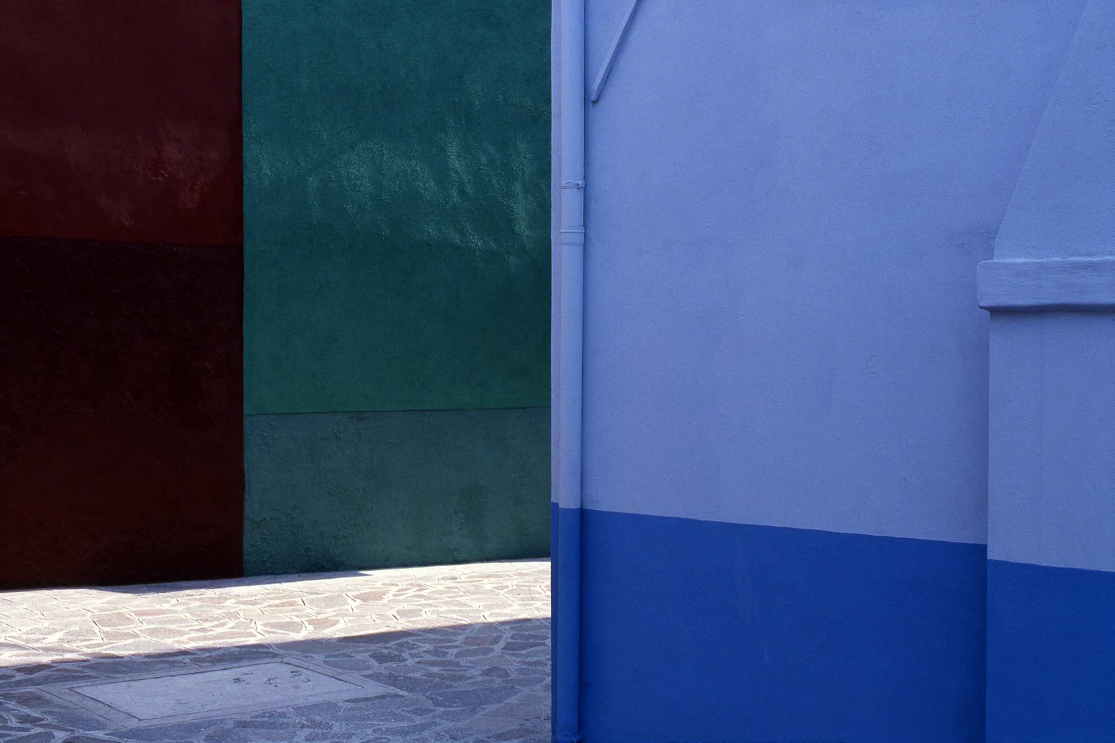   Street, Burano Italy, 1978 ,&nbsp;Cibachrome Print, 16 x 24cm, Edition of 10.&nbsp;&nbsp; &nbsp; &nbsp; &nbsp; &nbsp; &nbsp; &nbsp; &nbsp; &nbsp; &nbsp; &nbsp; &nbsp; &nbsp;  Exhibition:  Burano Colour Works ,&nbsp;Australian Centre for Photography