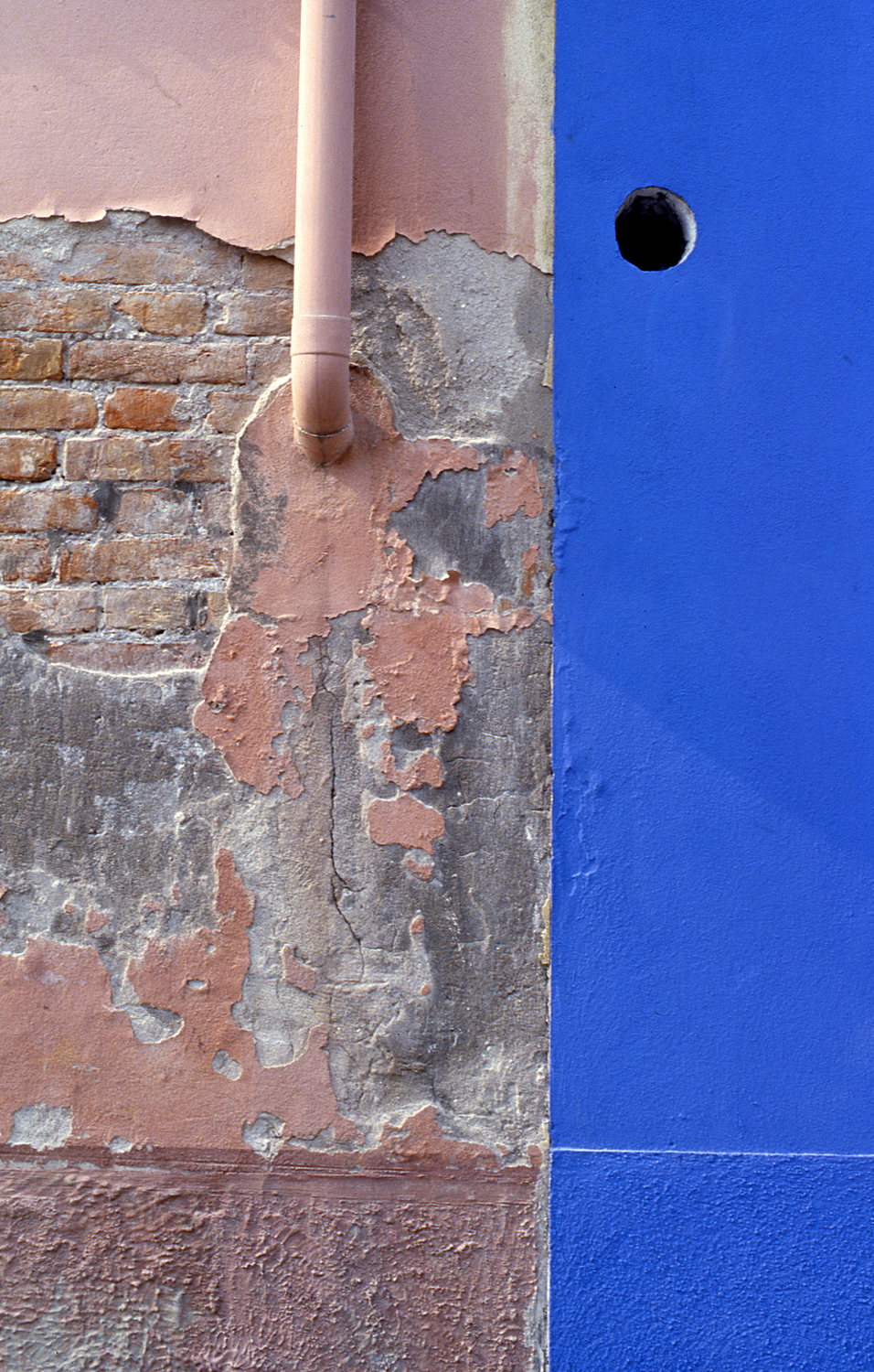   Pink and Blue Wall, Burano Italy, 1978 ,&nbsp;Cibachrome Print, 24 x 16cm, Edition of 10.&nbsp;&nbsp; &nbsp; &nbsp; &nbsp; &nbsp; &nbsp; &nbsp; &nbsp; &nbsp; &nbsp; &nbsp; &nbsp; &nbsp;  Exhibition:  Burano Colour Works ,&nbsp;Australian Centre for