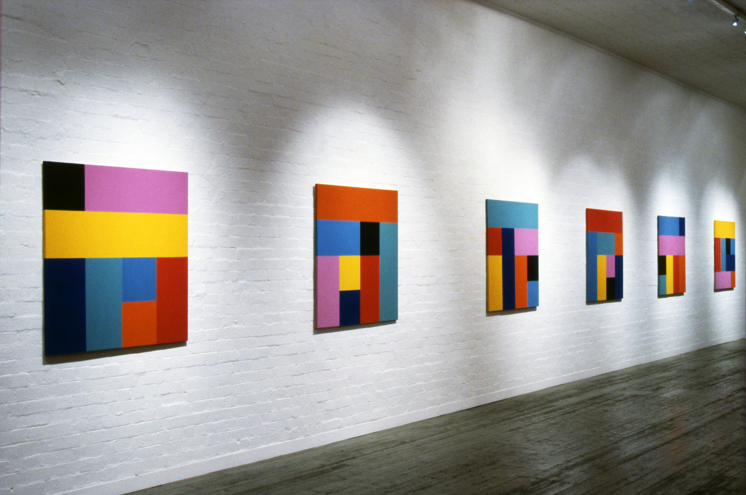  Sunrise, 1993, Synthetic polymer paint on canvas, 122 x 122cm, City Gallery, Melbourne.&nbsp; 