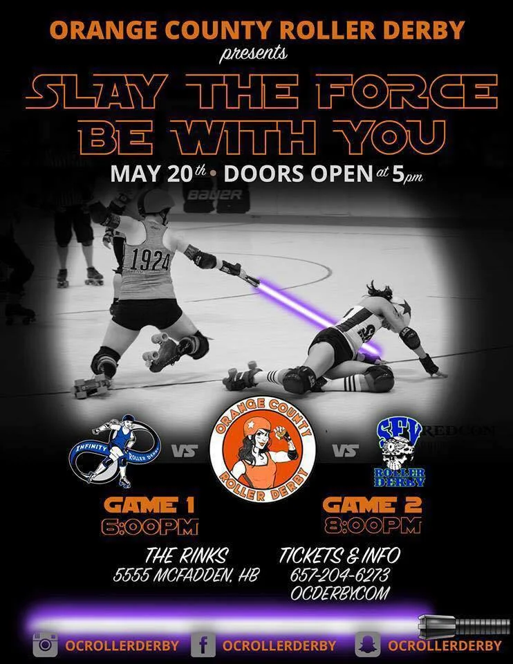 Slay the Force Be With You: Vitamin C Squad vs. Infinity Roller Derby & Home Season Championship