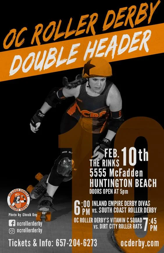 Double Header: Game 1 of OCRD Home Tournament & Vitamin C Squad vs. Dirt City Roller Rats