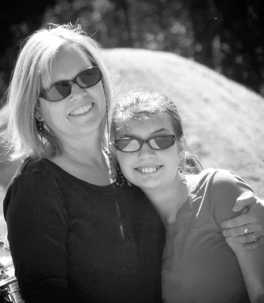 Debra and Shalea sharing a hike and a hug.