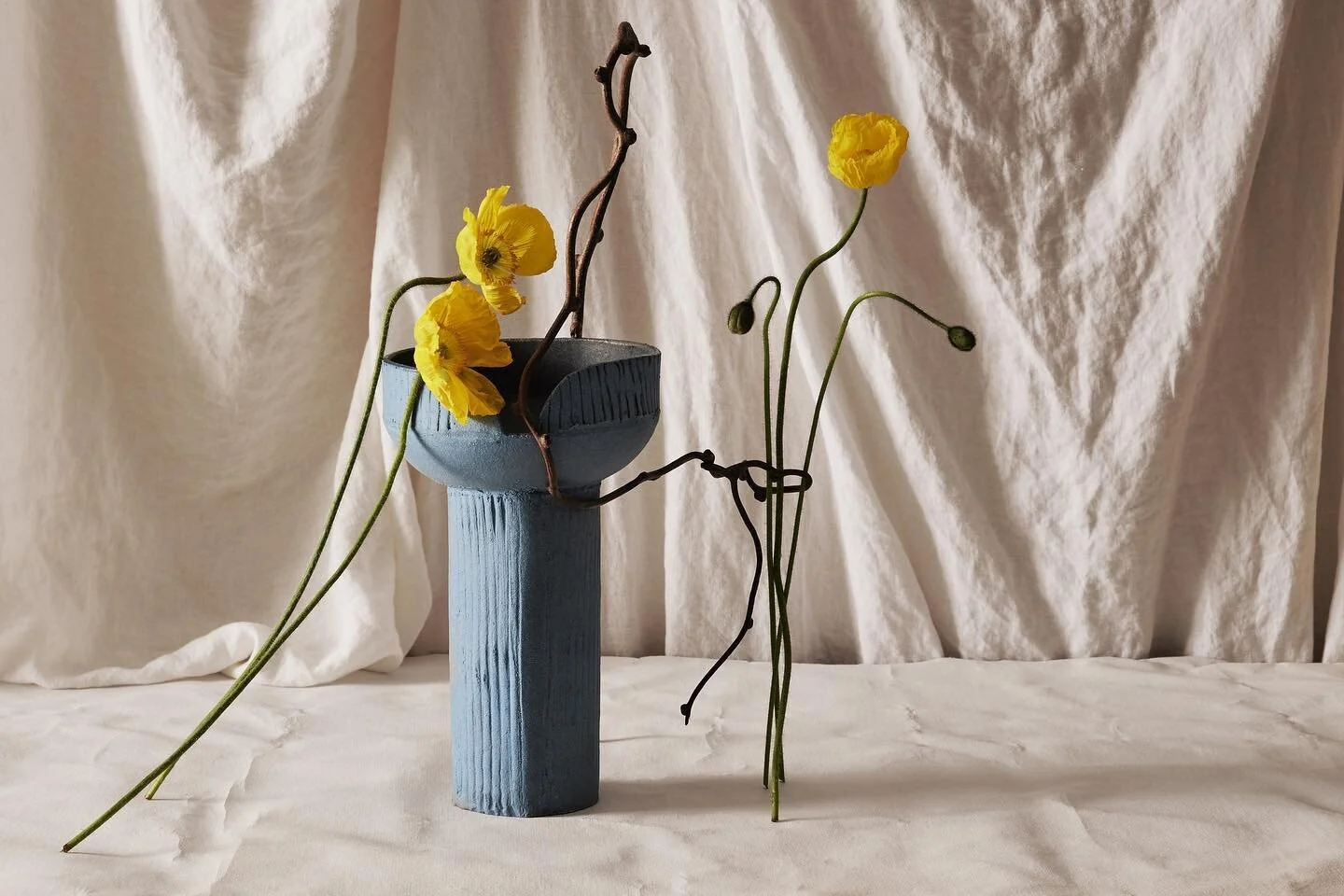 So proud of this beautiful collab with @mj_kroeger &amp; @good_connection&rsquo;s gorgeous ceramics! We created art around art! These are the days that make me so grateful for what I do.
