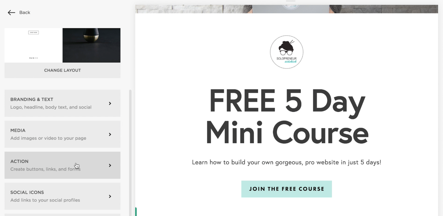 How to link to a thank you page in Squarespace