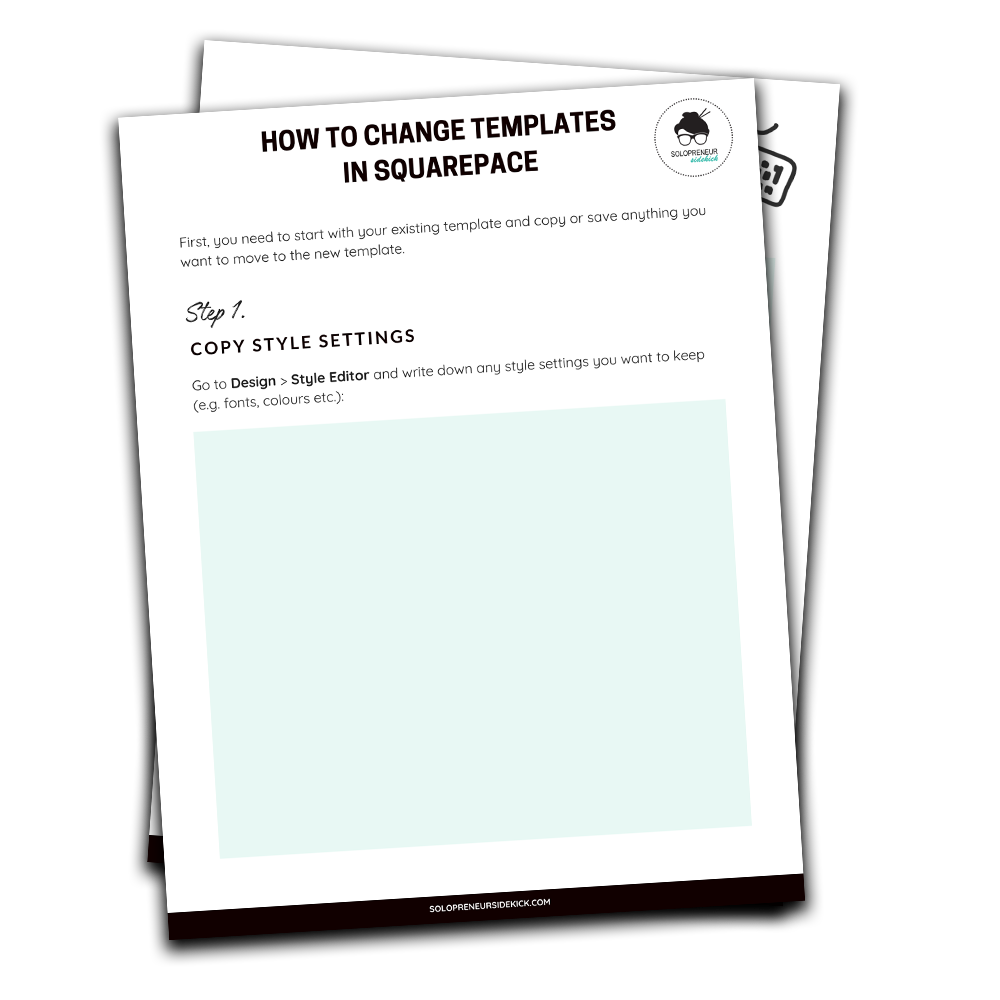 How To Change Templates In Squarespace Louise Henry Tech Expert Online Business Strategist