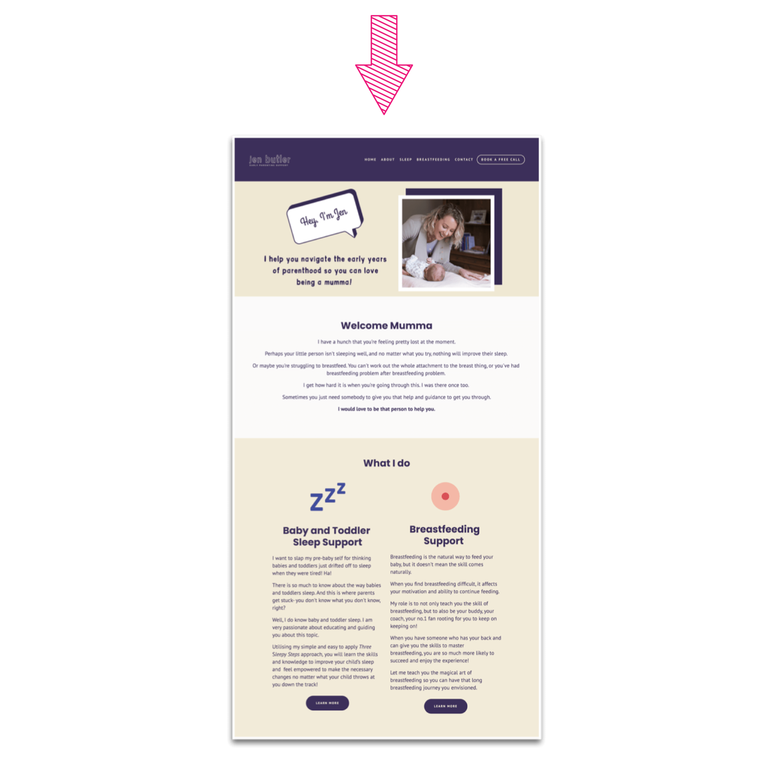 Website that wows | website mockup  | online course testimonial