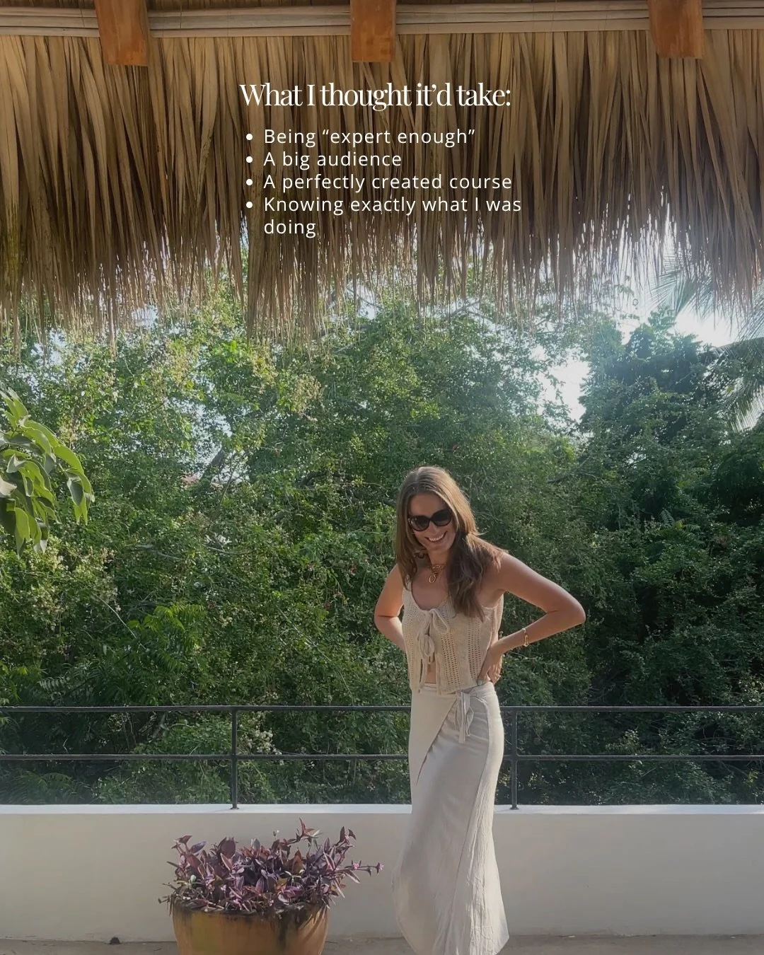 If you&rsquo;ve been sitting on a course idea for way too long - this is your sign! ✨

I&rsquo;m still guilty of this - spending way too much time overthinking each tiny detail, not wanting to launch until it&rsquo;s &ldquo;perfect.&rdquo; BUT those 