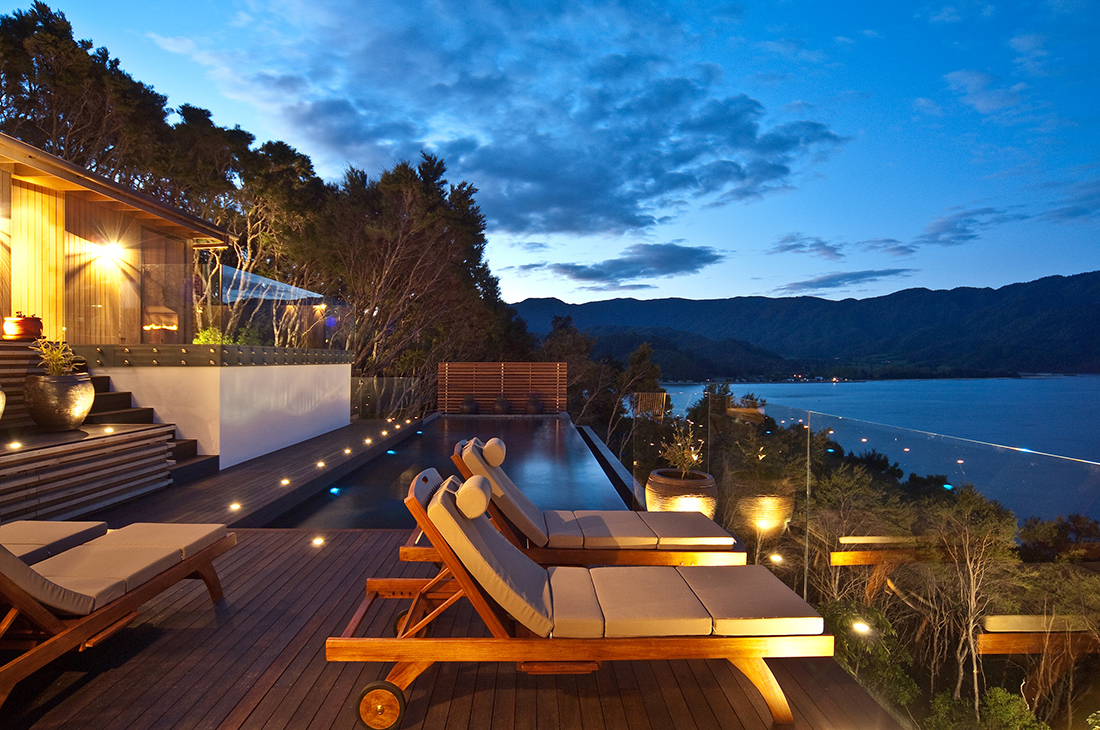 View of the Salt Water Infinity Pool