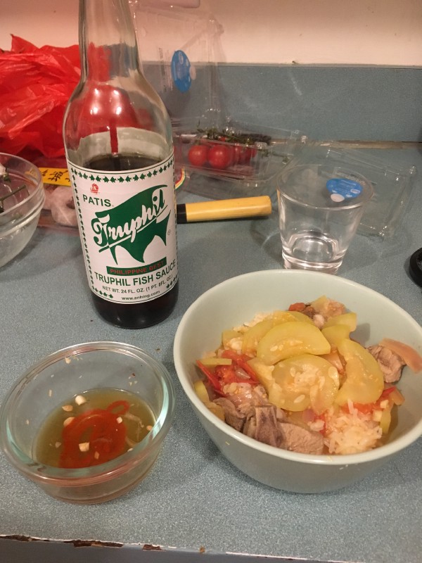 Note: Highly recommend eating this meal with a mixture of extra patis, lemon, and sriracha on the side. I use this to spoon a little extra oompf onto every bite I eat.