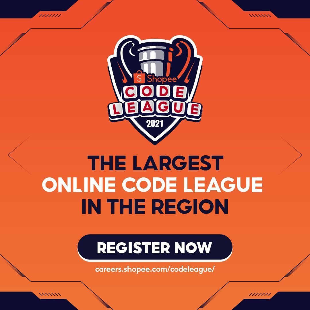 Ready to say, &ldquo;Yes!&rdquo; to the Largest Online Code Competition organised by @Shopee? 

After a strong inaugural run in 2020, we&rsquo;re back with our second installment of Shopee Code League in 2021, happening from 6 - 20 March! 

To all st