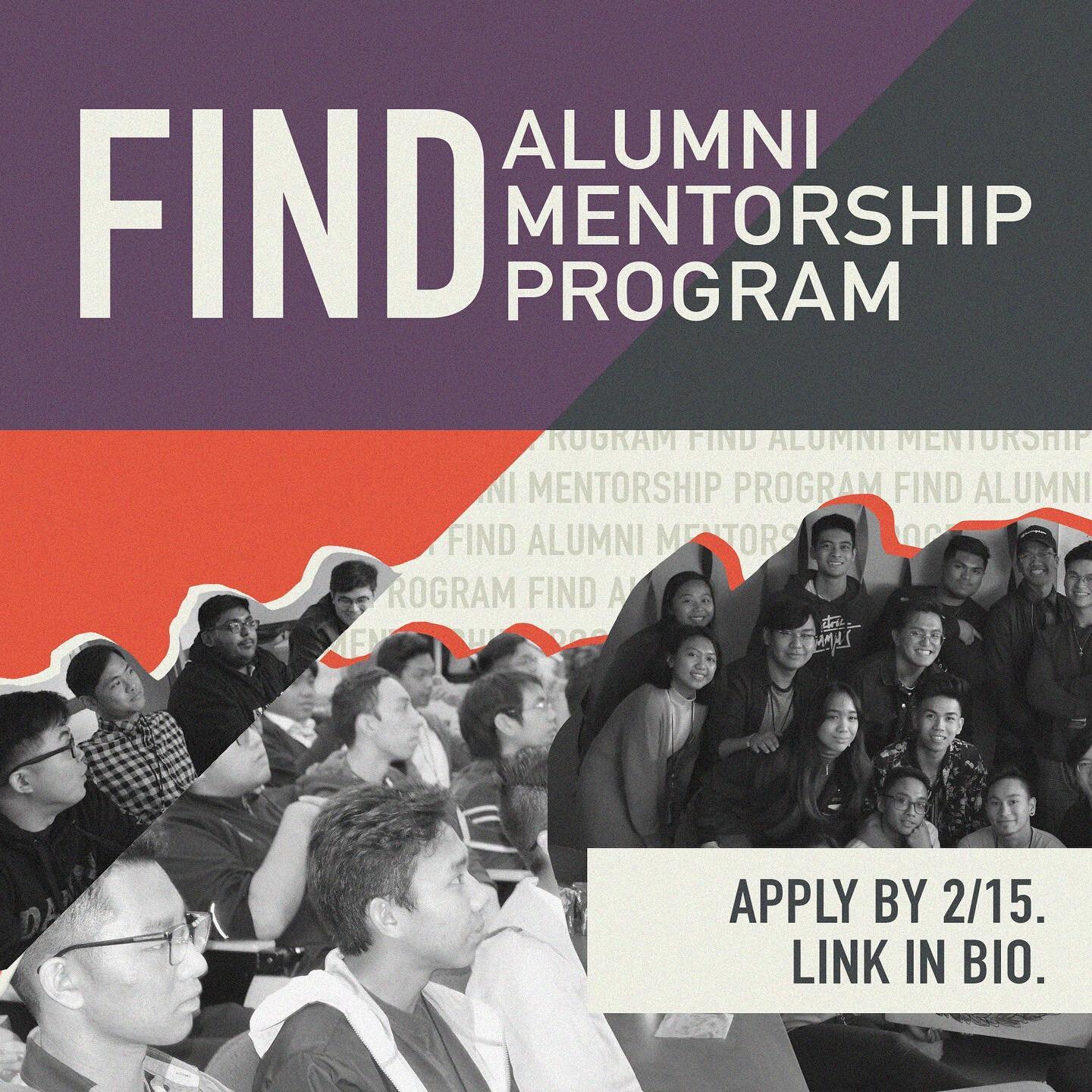 For those of you who enjoyed our Alumni Panel, here&rsquo;s your chance to connect with other alumni in your field! Alumni are welcomed and encouraged to sign up as mentors!! Undergraduates will sign up as mentees. Please fill out the form in our lin