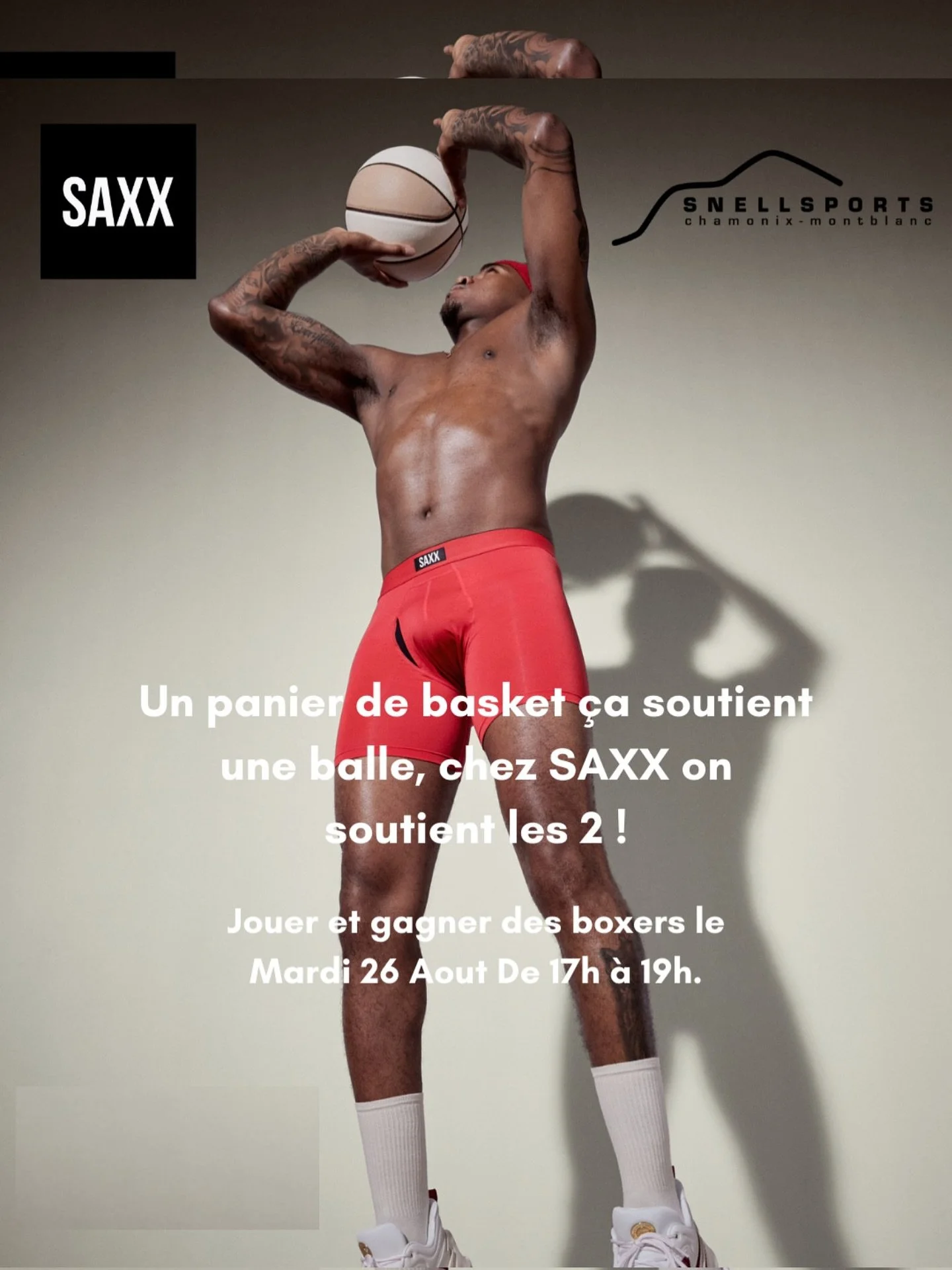 Jeu pour les garçons 😏😏 tentez de remporter un caleçon et des cadeaux @saxxunderwear aujourd’hui avec nous !