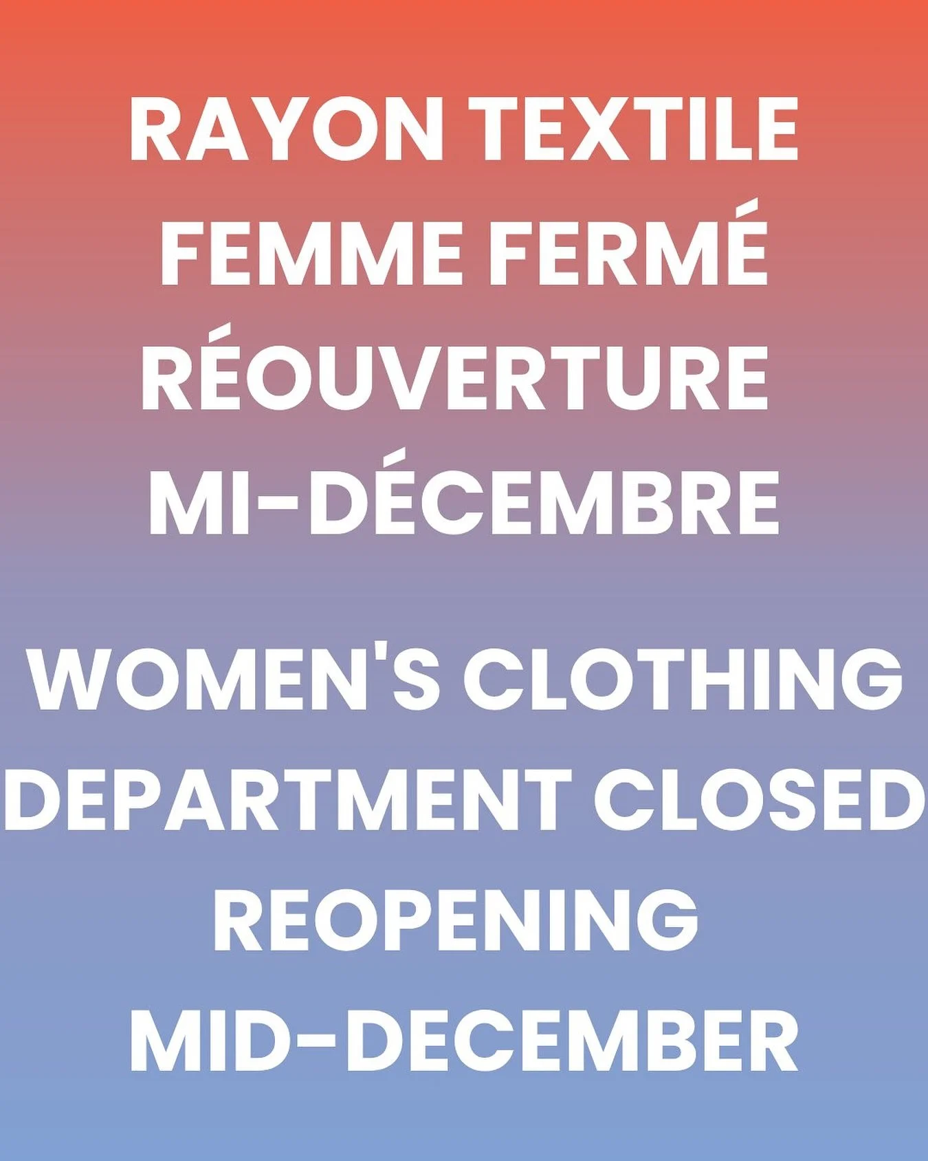À bientôt pour découvrir notre nouvel espace textile 💃🕺