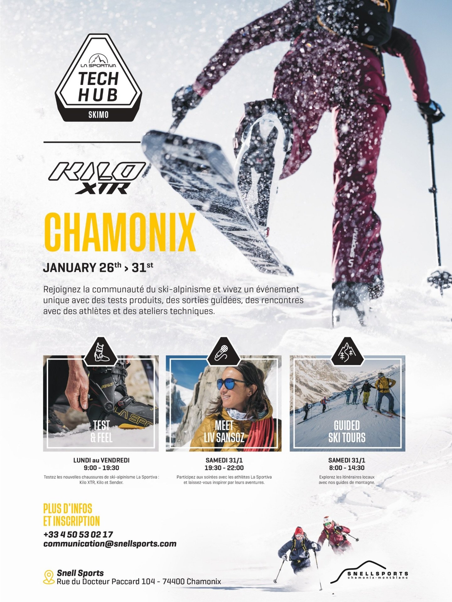 2 rendez-vous absolument exceptionnels &agrave; vous proposer avec @lasportivafrance 🤩
🏔️ 7 places uniquement pour une sortie guid&eacute;e samedi 31 janvier, tirage au sort selon le respect des crit&egrave;res suivants : &ecirc;tre &agrave; l&rsqu