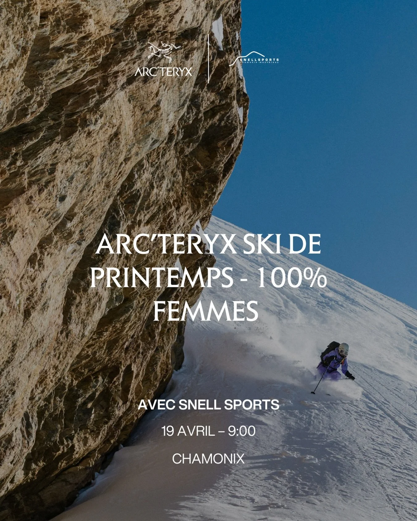 &Eacute;v&eacute;nement exclusif 🤩 avec @arcteryxfrance nous offrons la possibilit&eacute; &agrave; 5 femmes de participer &agrave; une journ&eacute;e de ski de rando avec Cristina de @chamonix.experience 🌄
Mat&eacute;riel obligatoire et pr&eacute;