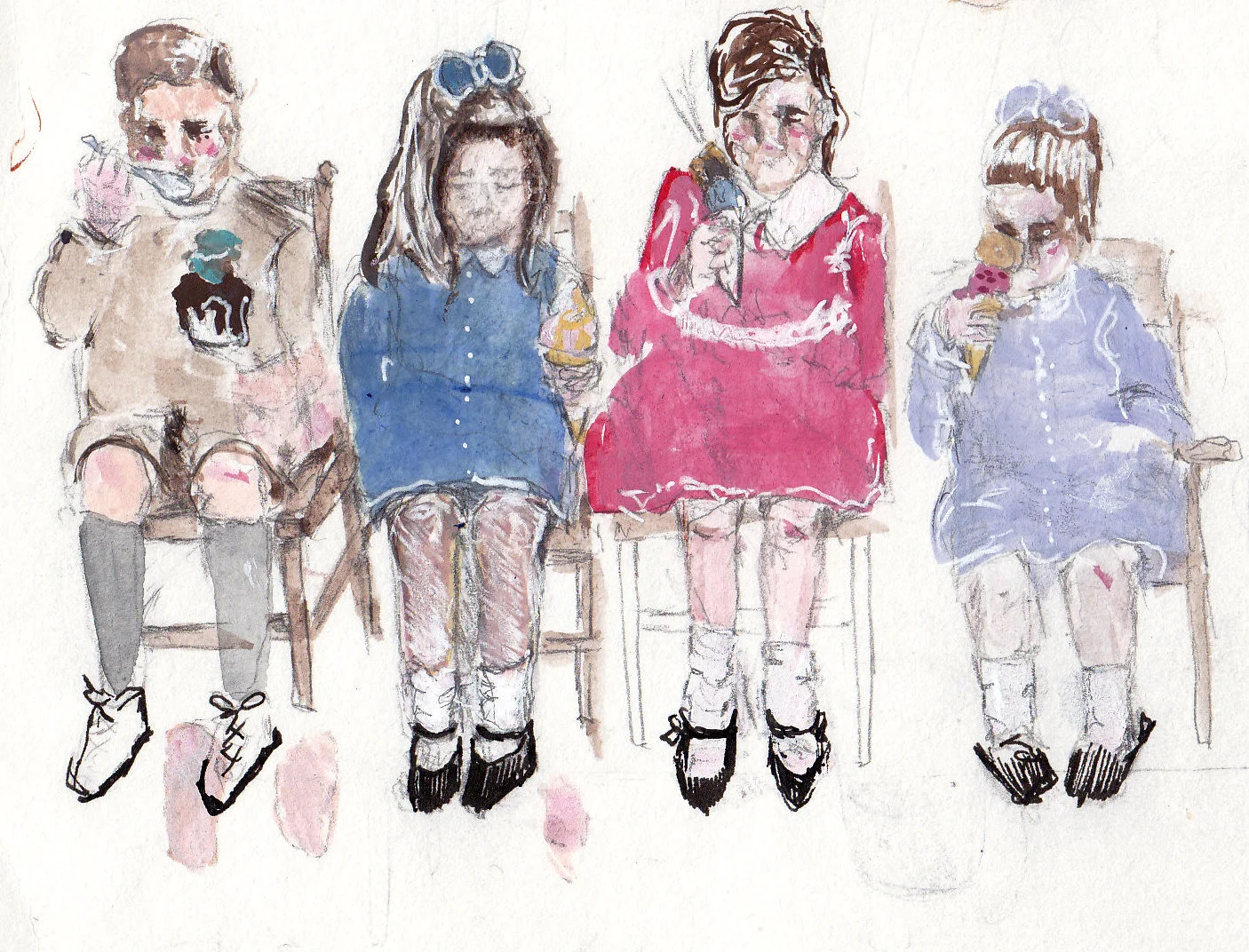 Kids menu illustration
