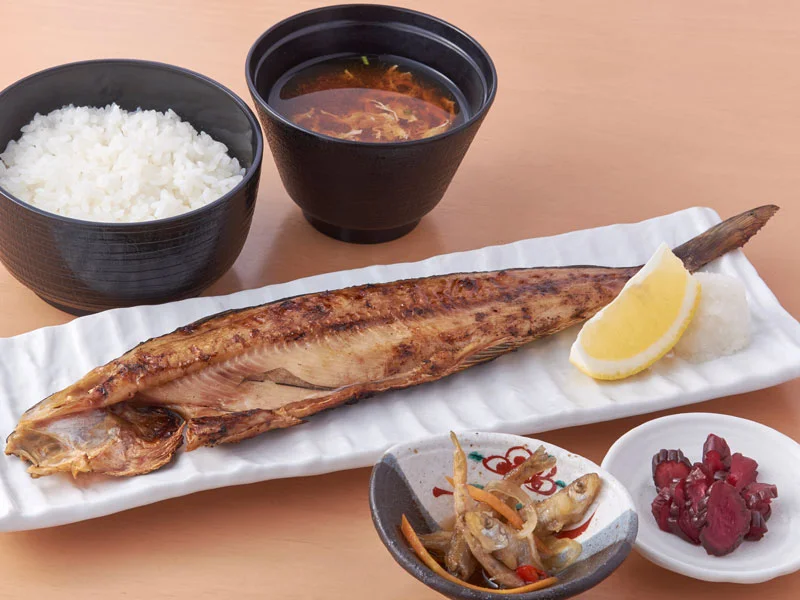 ほっけ定食<br>Atka Mackerel (Hokke) Set ($18)
