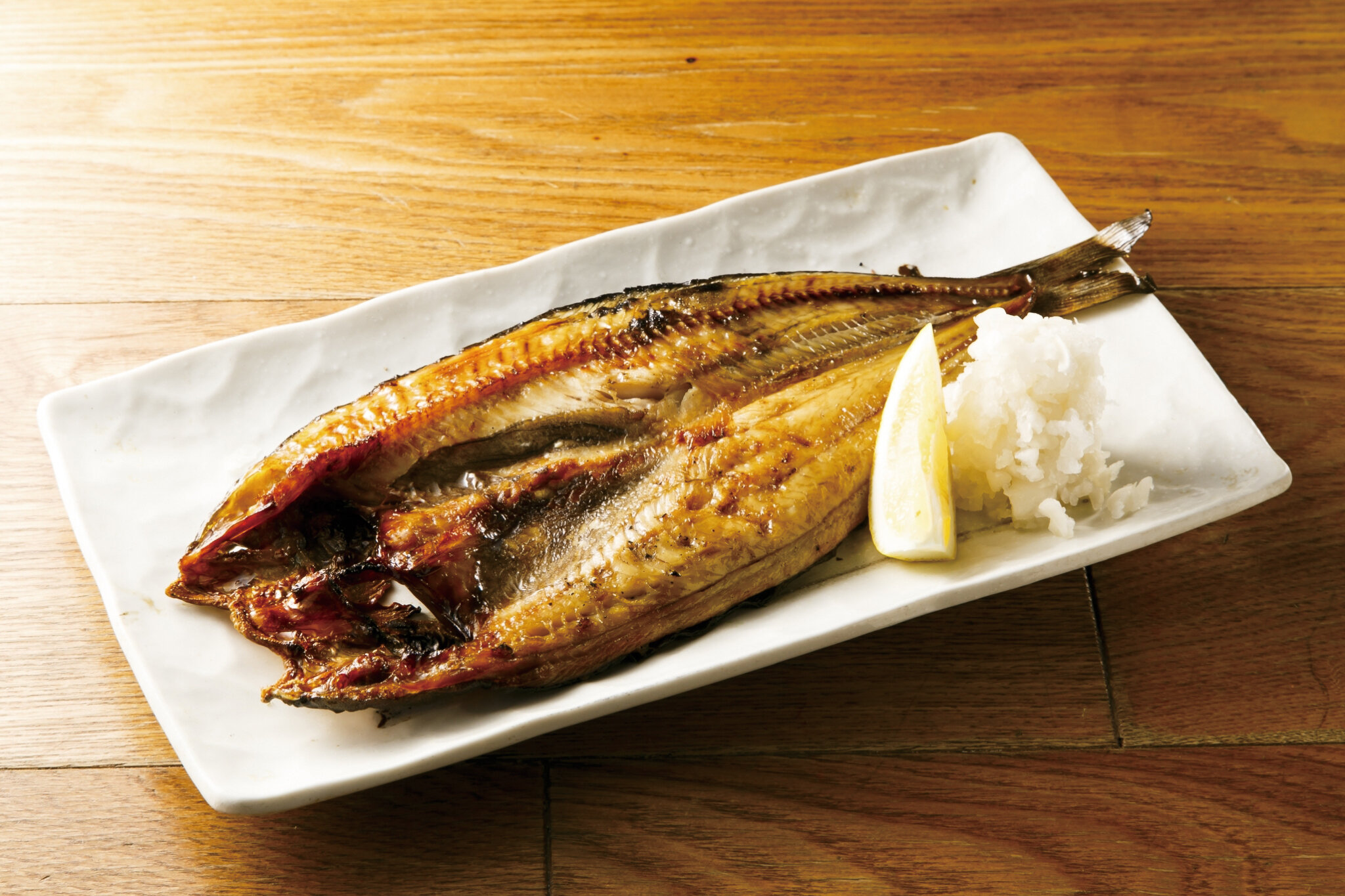 ホッケ焼・丸 Grilled Atka Mackerel Full ($25)